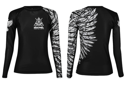 Sentinel Martial Arts Women's Long Sleeve Club Rashguard - Raven Fightwear