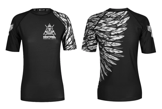 Sentinel Martial Arts Women's Short Sleeve Club Rashguard - Raven Fightwear
