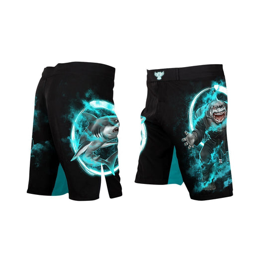 Shark Style Team Fight Shorts - Raven Fightwear