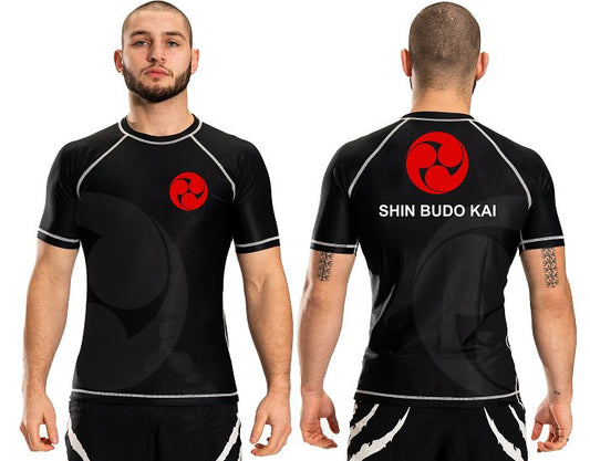 Shin Budo Kai Club Gi Men's Short Sleeve Club Rashguard - Raven Fightwear