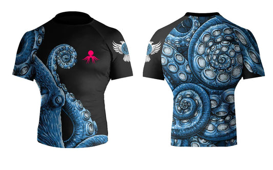 The Compound Club Men's Short Sleeve Rashguard - Raven Fightwear