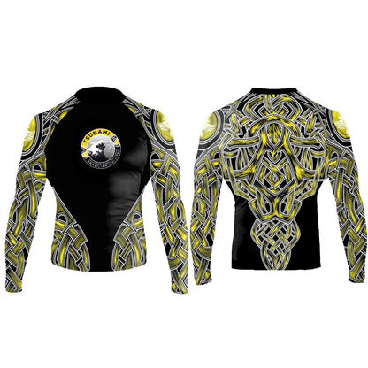 Tsunami BJJ Nordic Men's long Sleeve Club Rashguard - Raven Fightwear