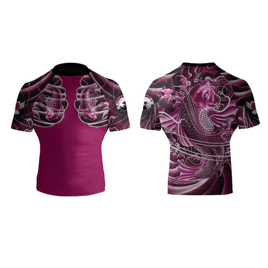 Tsunami BJJ Women's Short Sleeve Club Rashguard - Raven Fightwear