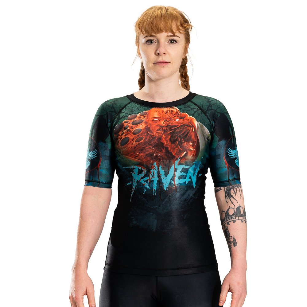 Zombie 1.0 Women's Short Sleeve Rashguard - Raven Fightwear