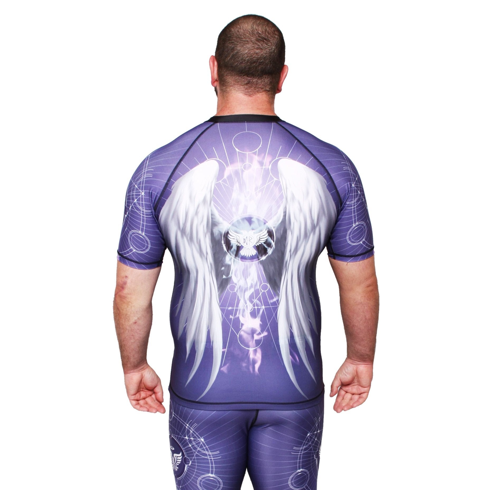 Archangels Gabriel Men's Short Sleeve Rashguard Back