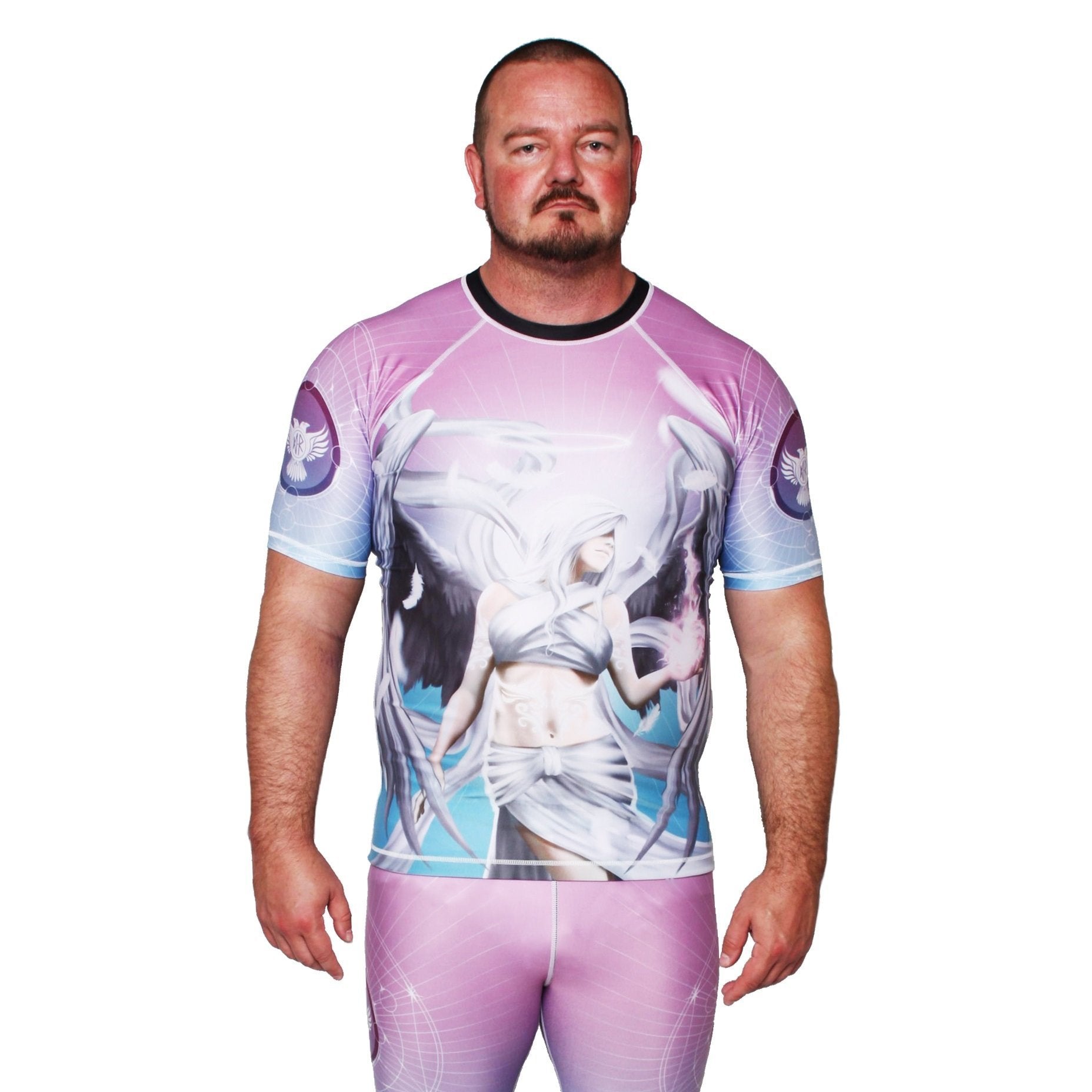 Archangels Jophiel Men's Short Sleeve Rashguard Front Front