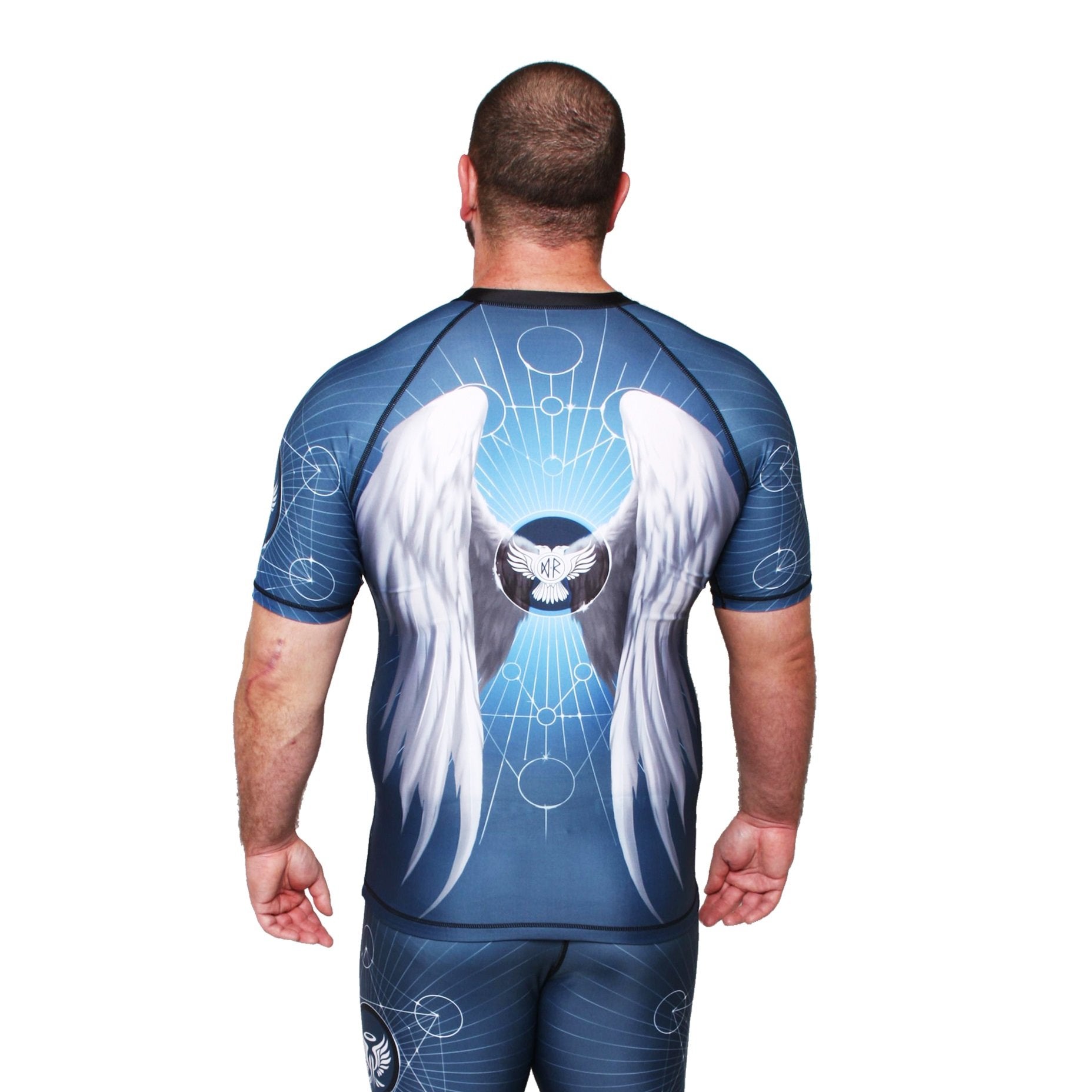 Archangels Michael Men's Short Sleeve Rashguard Back