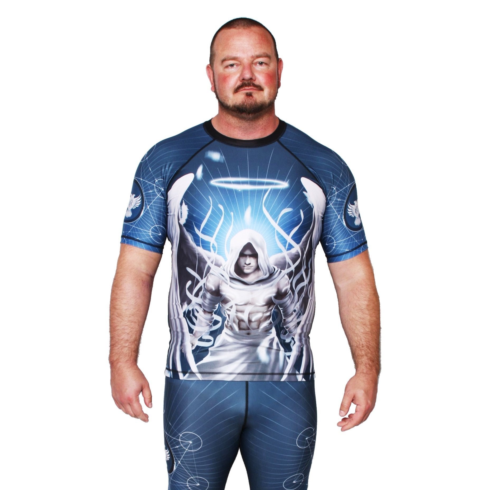 Archangels Michael Men's Short Sleeve Rashguard Front