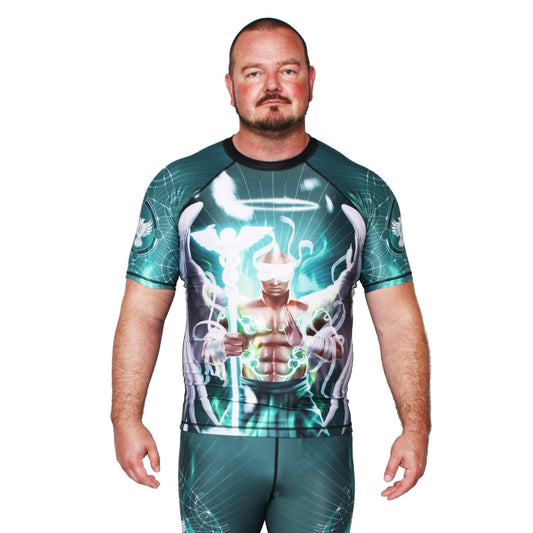 Archangels Raphael Men's Short Sleeve Rashguard Front
