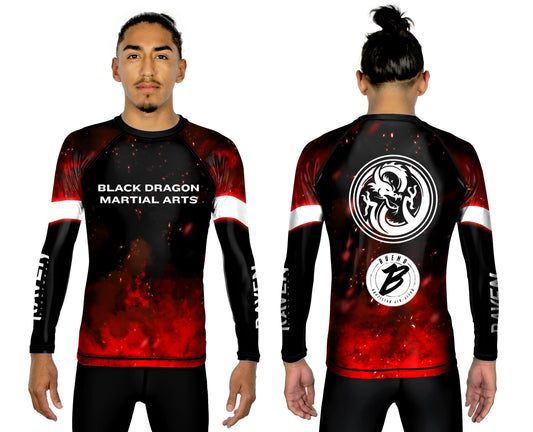 Black Dragon Martial Arts Club Rashguard (Junior) - Raven Fightwear - US