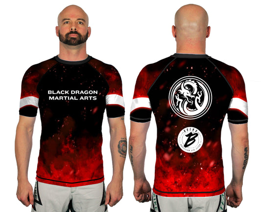 Black Dragon Martial Arts Club Rashguard (Junior) - Raven Fightwear - US