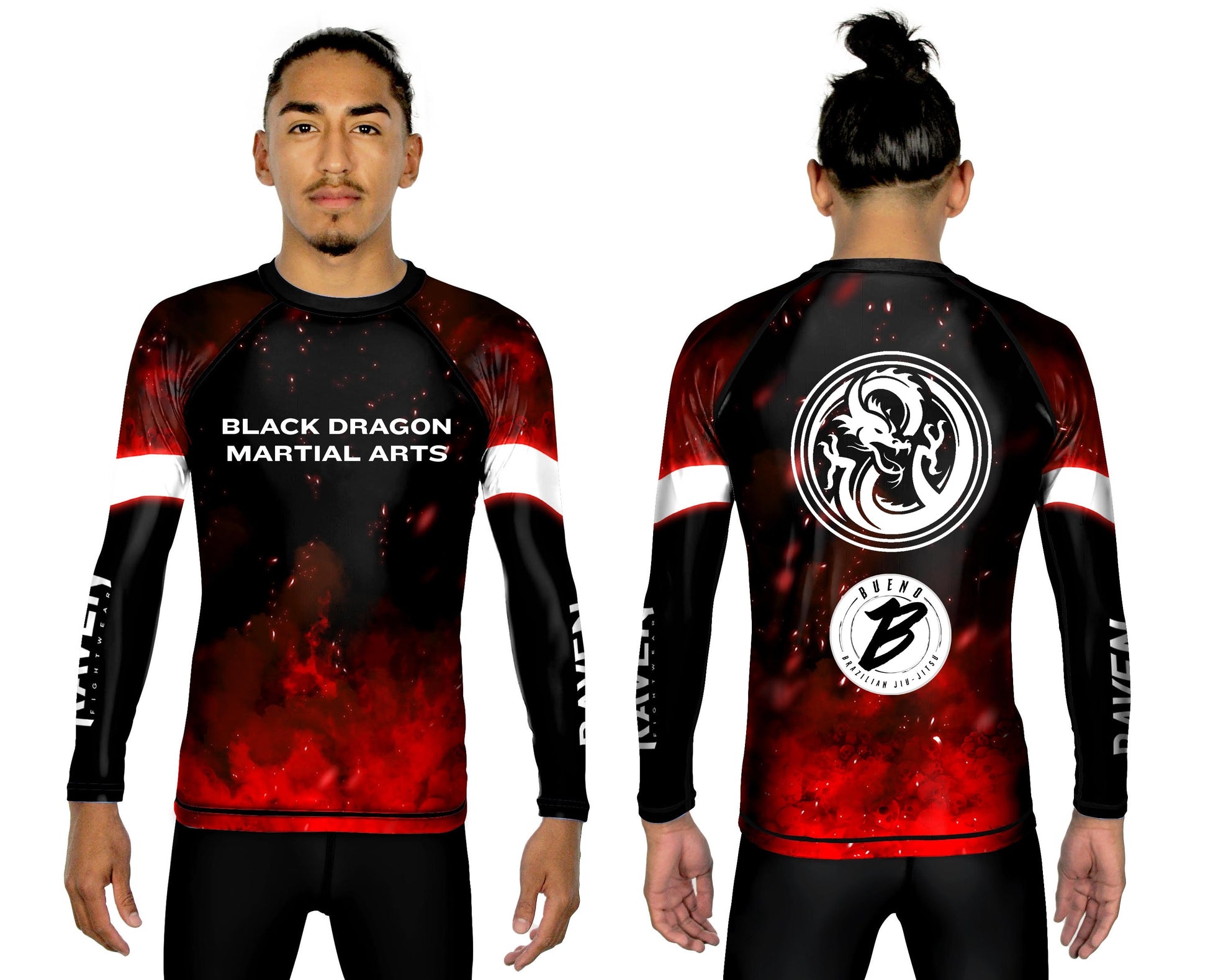 Black Dragon Martial Arts Club Rashguard (Women's) - Raven Fightwear - US