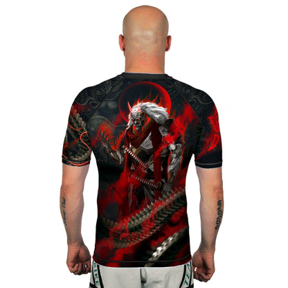 Cyber Oni Men's Short Sleeve Rashguard Back