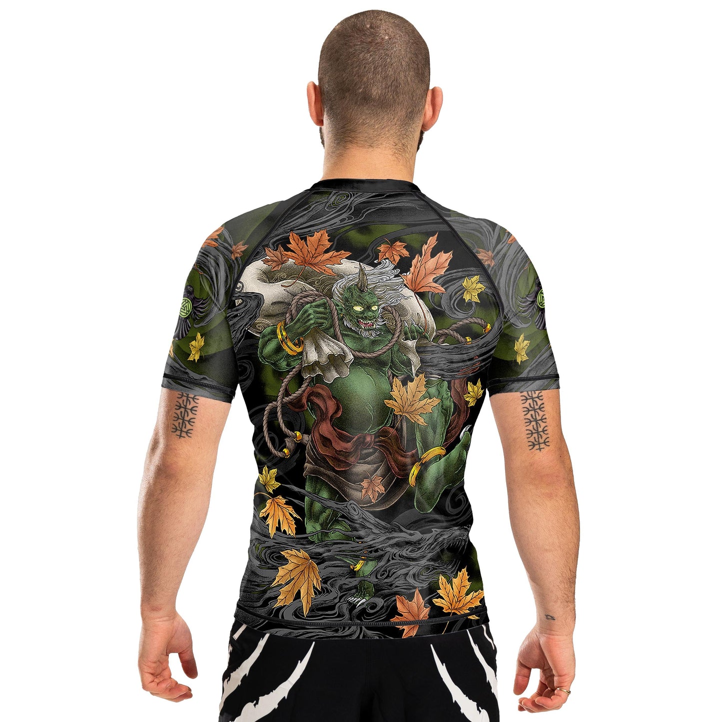 Fujin Men's Short Sleeve Rashguard Back