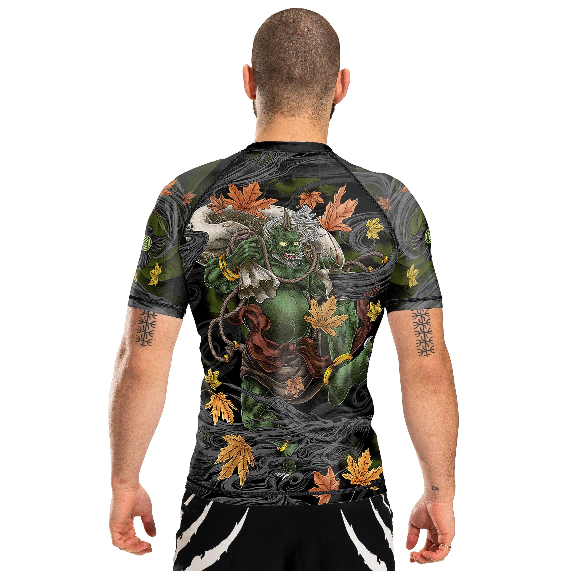 Fujin Men's Short Sleeve Rashguard Back
