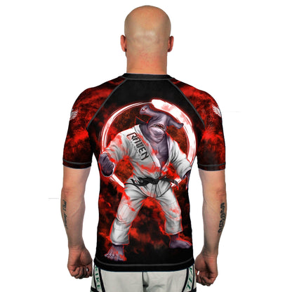Masters of Jiu Jitsu Hammerhead Men's Short Sleeve Rashguard Back