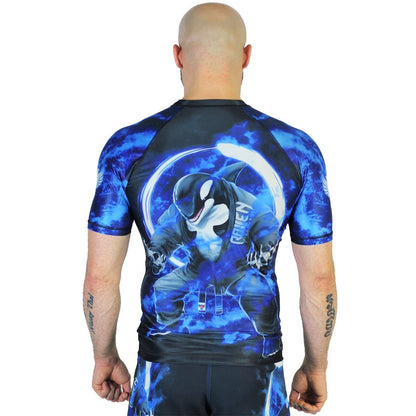 Masters of Jiu Jitsu Orca Men's Short Sleeve Rashguard Back