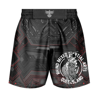 Rhino Club Shorts - Raven Fightwear