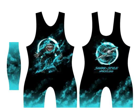 Shark-Style Wrestling Club Singlet - Raven Fightwear - US