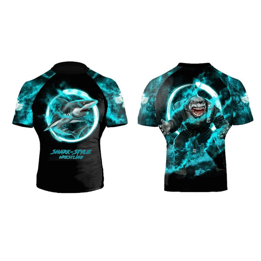 Shark Style Wrestling Team Rashguard - Raven Fightwear - US