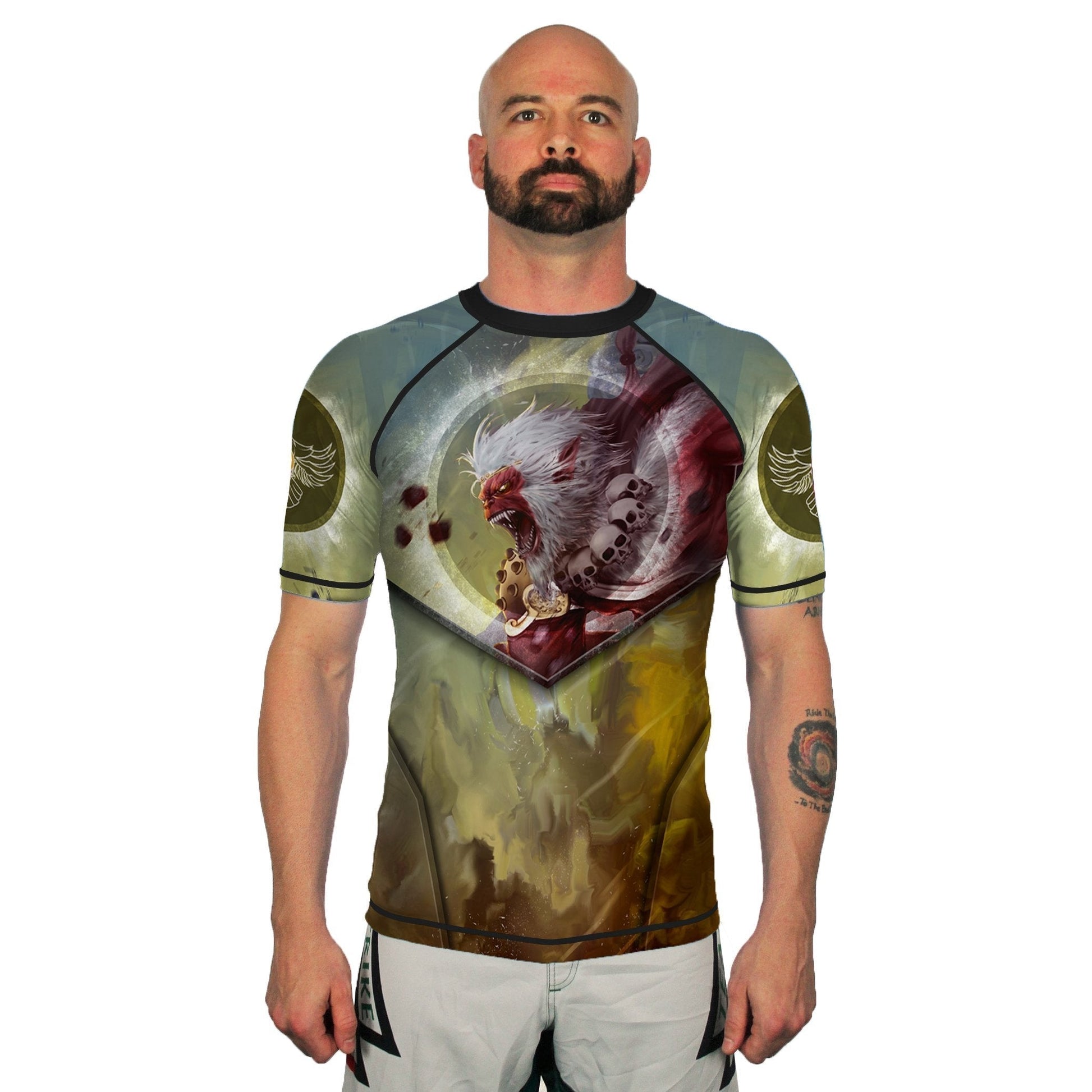 Sun Wukong Men's Short Sleeve Rashguard