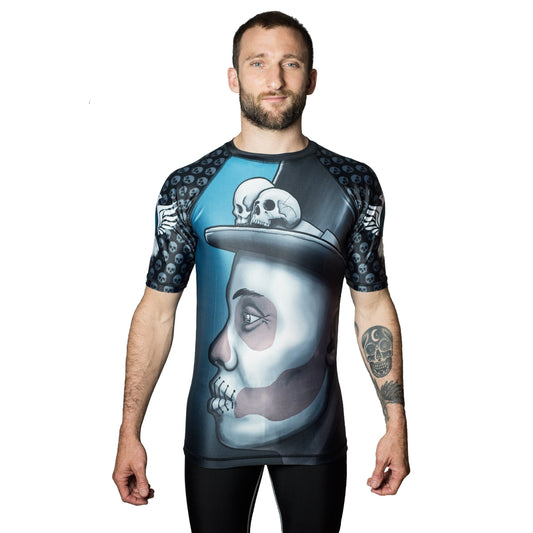 The Baron Men's Short Sleeve Rashguard Front