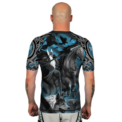 The Gods of Scandinavia Odin Men's Short Sleeve Rashguard Back