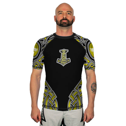 The Gods of Scandinavia Thor Men's Short Sleeve Rashguard Front