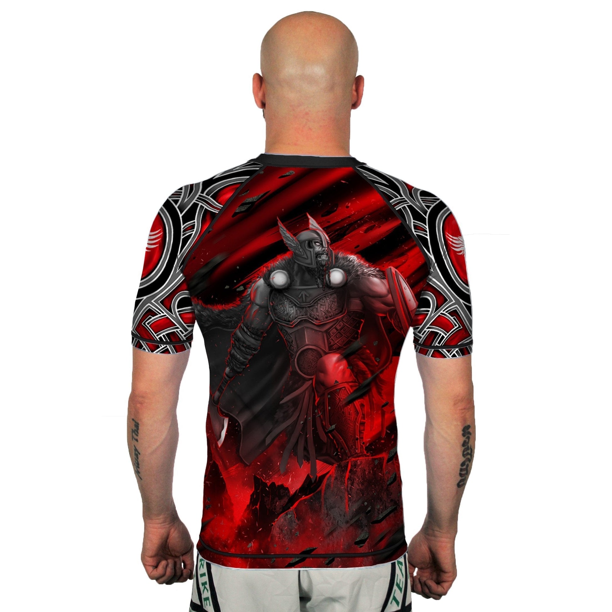 The Gods of Scandinavia Tyr Men's Short Sleeve Rashguard Back