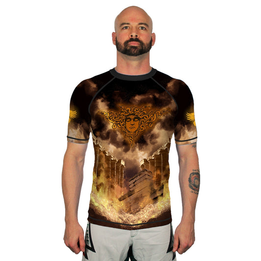 The Gorgon Men's Short Sleeve Rashguard Front