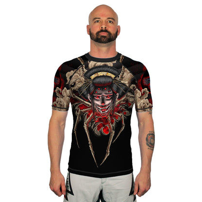 The Jorogumo Men's Short Sleeve Rashguard Front