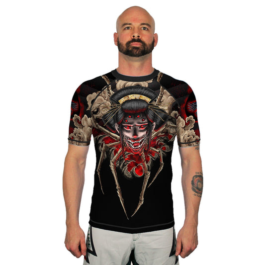 The Jorogumo Men's Short Sleeve Rashguard Front
