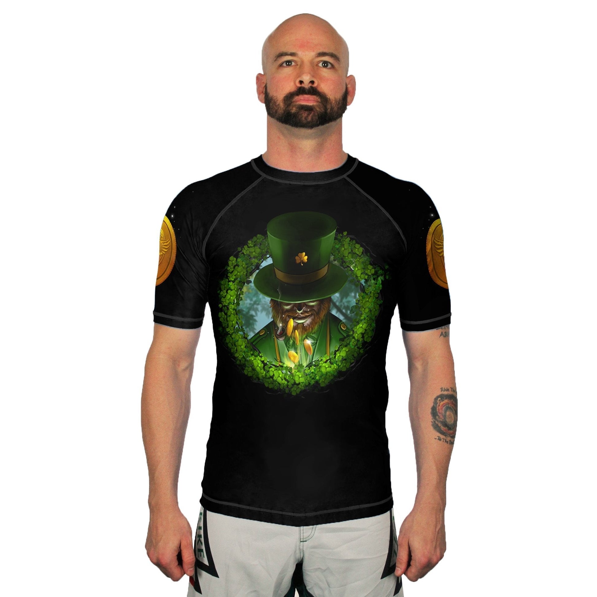The Leprechaun Men's Short Sleeve Rashguard Front