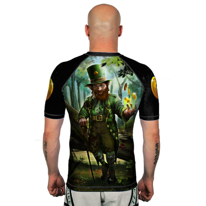 The Leprechaun Men's Short Sleeve Rashguard Back