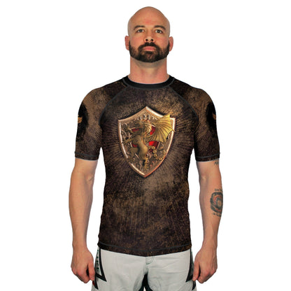 The Manticore Men's Short Sleeve Rashguard Front