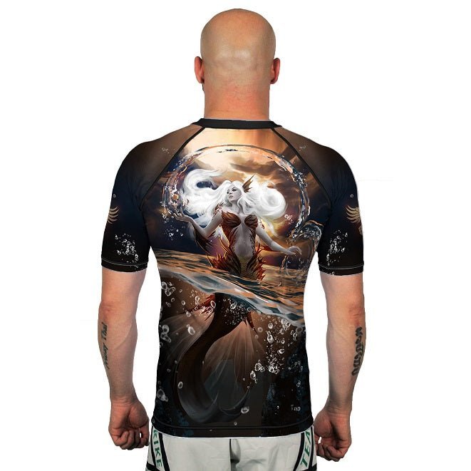 The Mermaid Men's Short Sleeve Rashguard Back